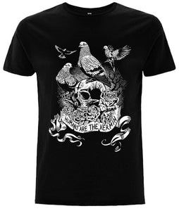 'Humans Are The Vermin' (Pigeon Edition) Unisex Vegan T-Shirt