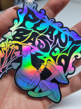 'Plant Based' Holographic Vinyl Sticker