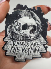 'Humans Are The Vermin (Rats) Vinyl Sticker
