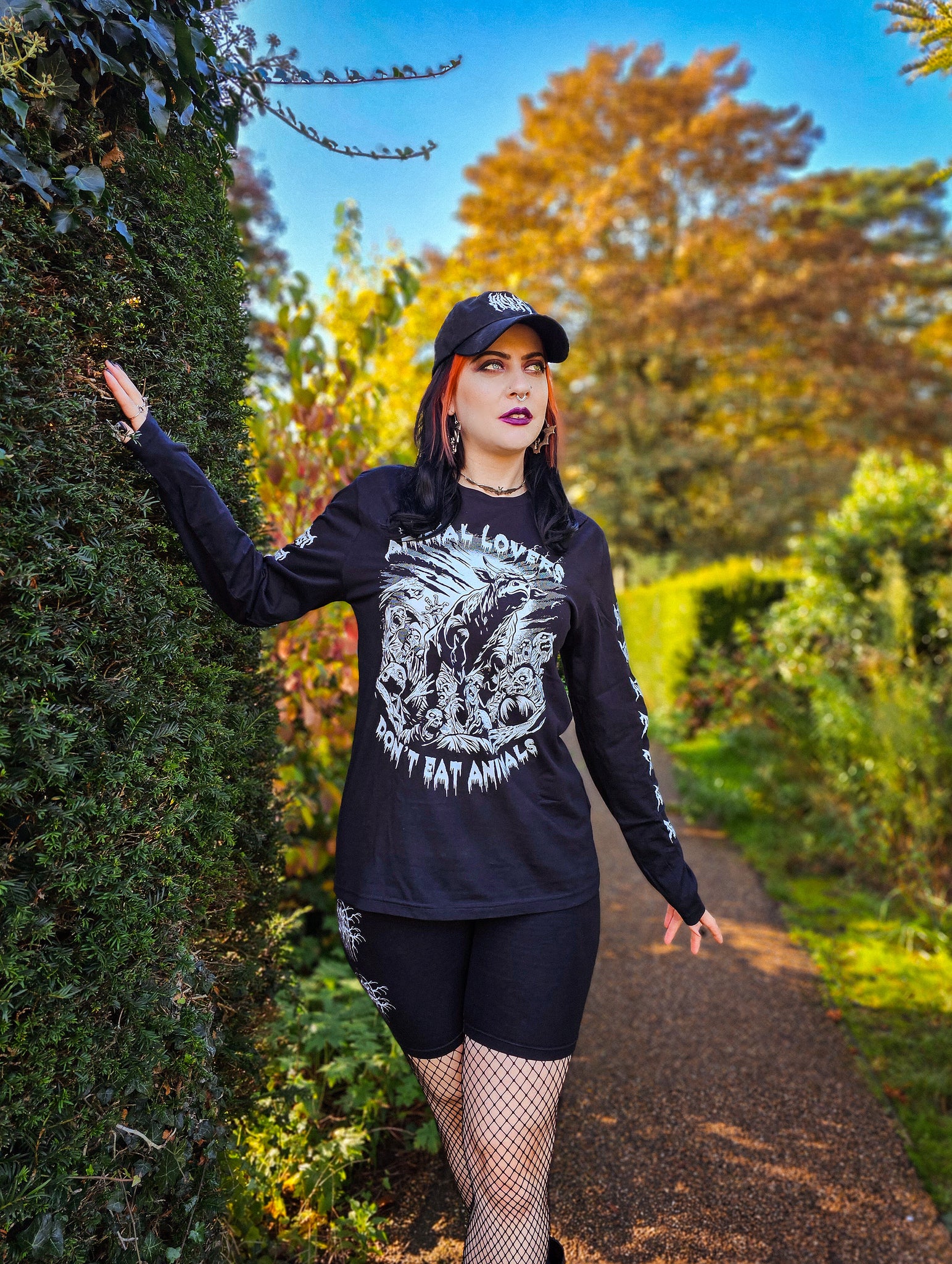 GLOW IN THE DARK 'Animal Lovers Don't Eat Animals' Unisex Long Sleeve