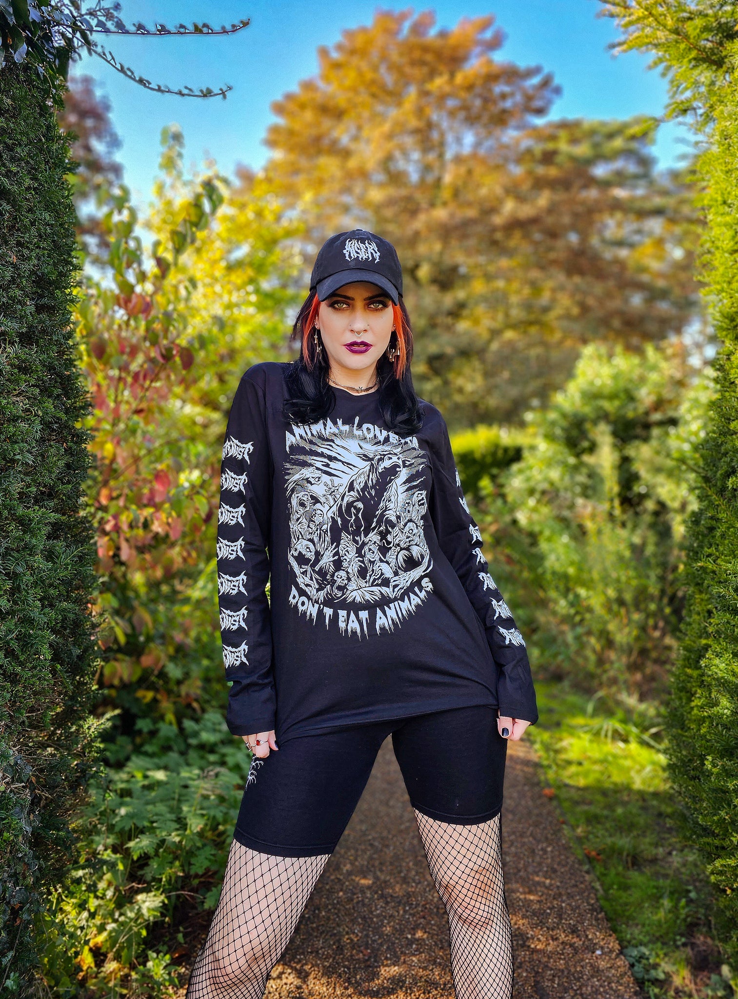 GLOW IN THE DARK 'Animal Lovers Don't Eat Animals' Unisex Long Sleeve