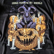 Women's Fit 'Carve Pumpkins Not Animals' Organic Vegan T-Shirt