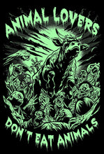 GLOW IN THE DARK 'Animal Lovers Don't Eat Animals' Unisex T-Shirt