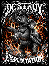 'Destroy Exploitation' Unisex Vegan T-shirt