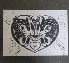 'Chicken Hearts' Linocut Print
