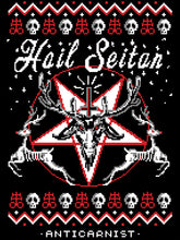 'Hail Seitan' Unisex Long Sleeve Tee