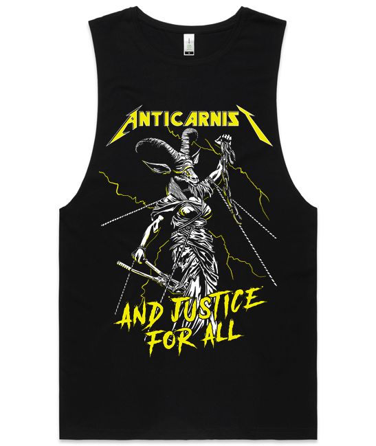 Men's 'Justice For All' Vegan Gym Tank