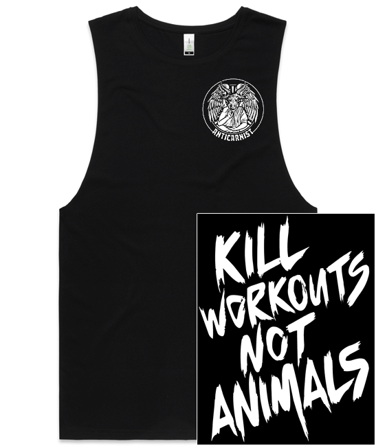 Men's 'Kill Workouts Not Animals' Vegan Gym Tank