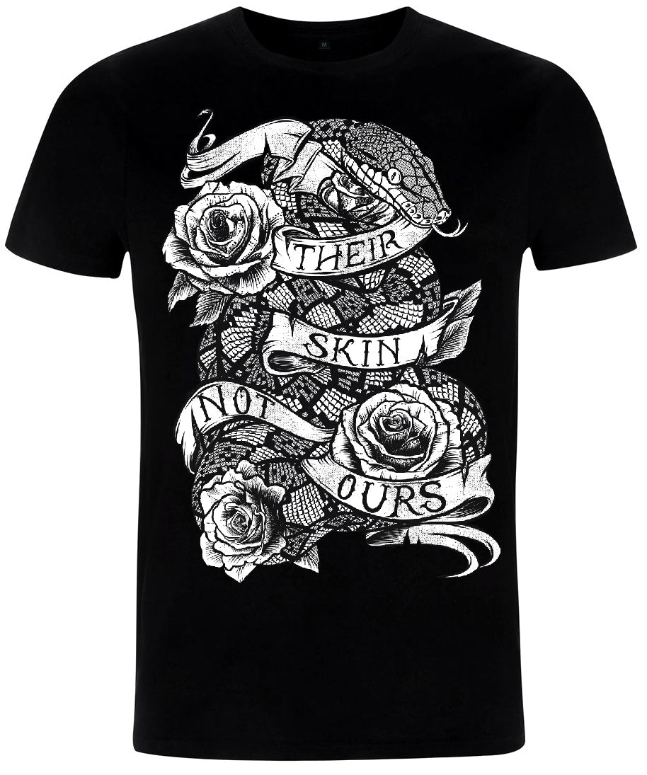 PRE-ORDER 'Their Skin Not Ours' Unisex Organic Vegan T-Shirt