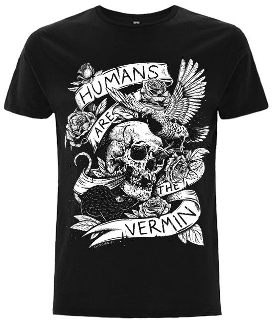NEW 'Humans Are The Vermin (Rat & Pigeon Edition)' Unisex Organic T-Shirt