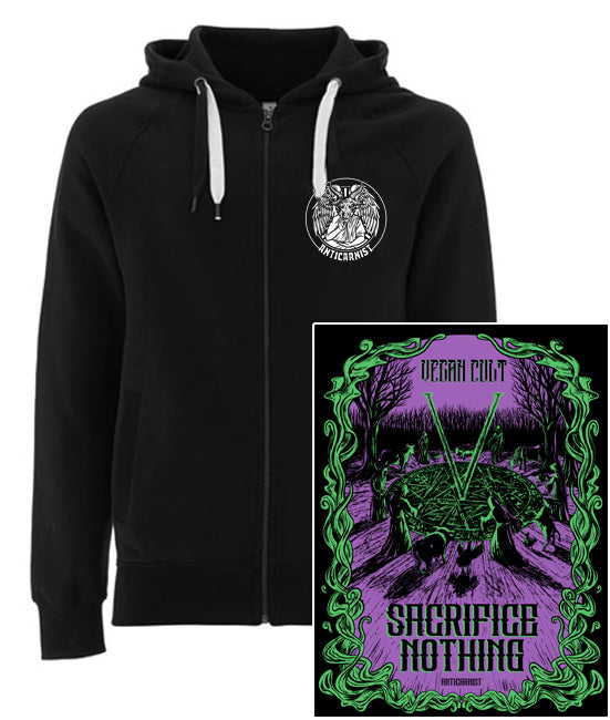 'Sacrifice Nothing' Vegan Zip-up Hoodie (S Only)