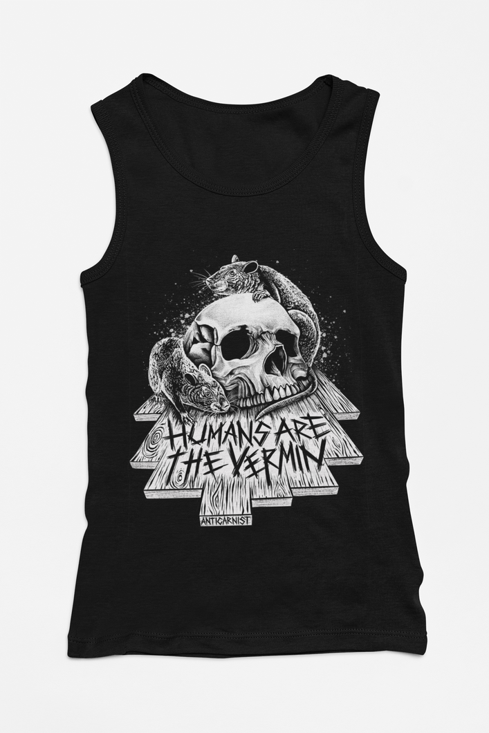 'Humans Are The Vermin' Women's Vegan Tank