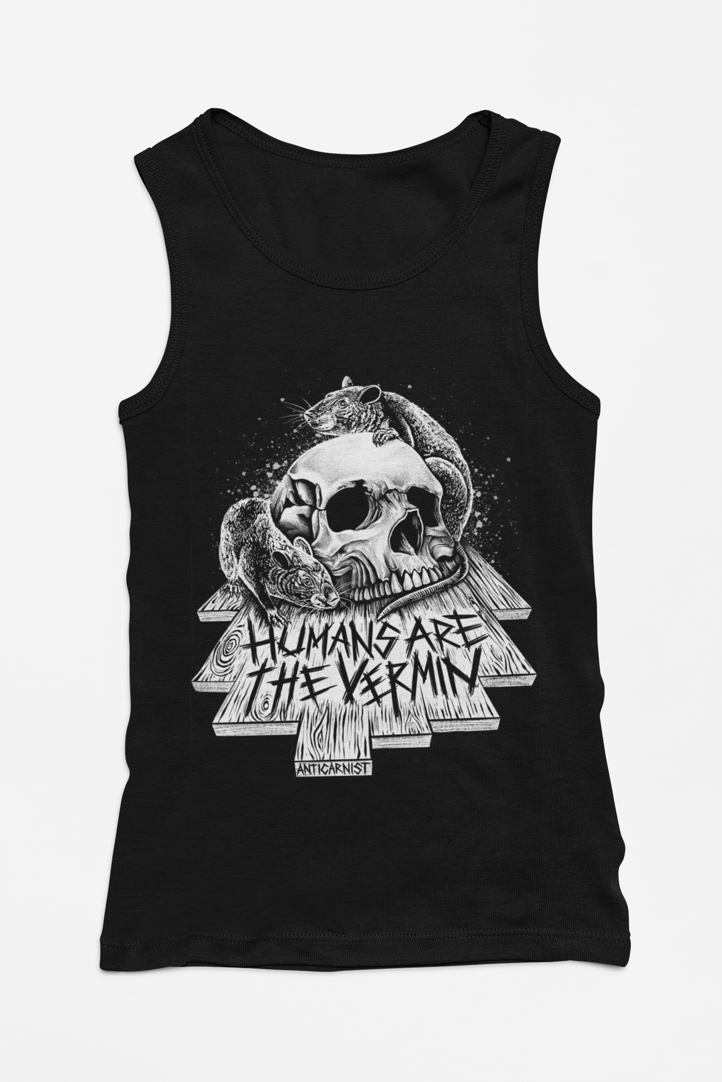 'Humans Are The Vermin' Women's Vegan Tank
