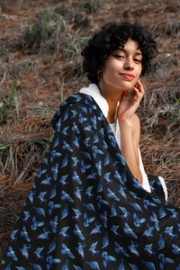 'Pigeon Chic' Throw Blanket