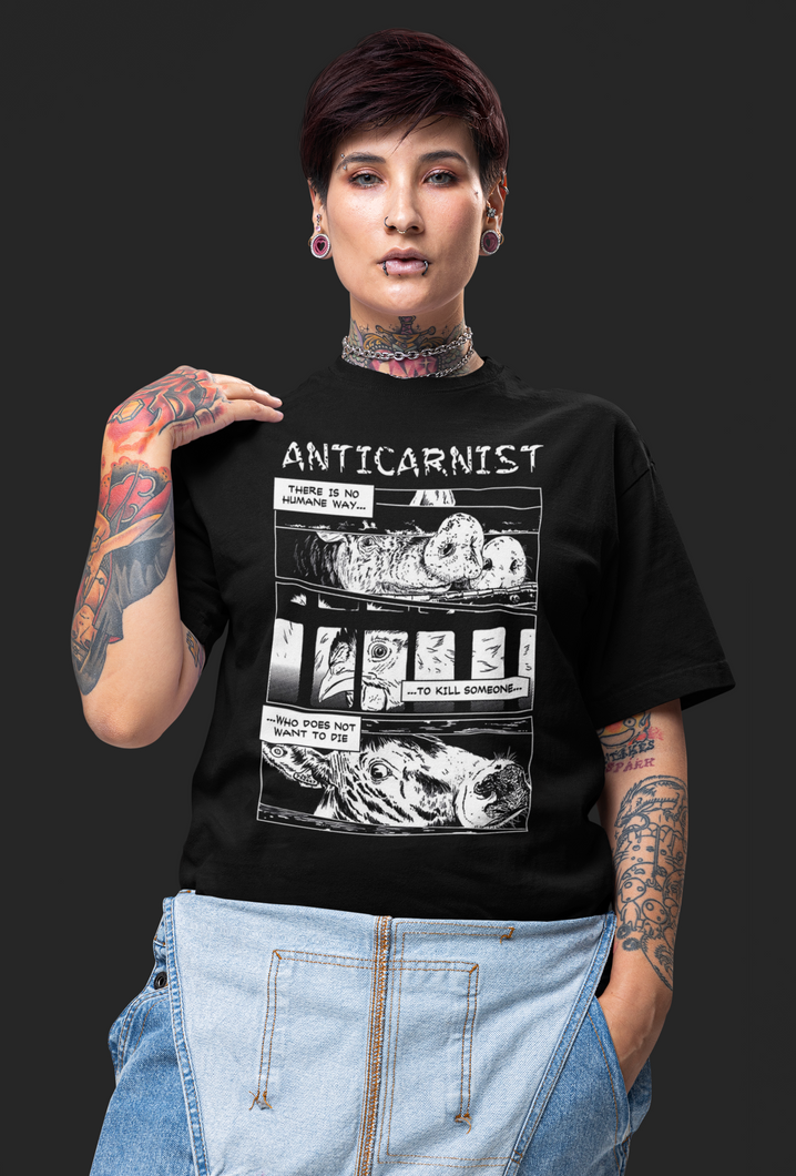 'No Humane Way' Unisex Vegan T-Shirt