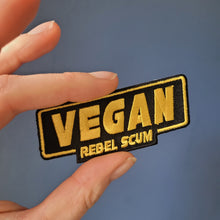 'Vegan Rebel Scum' Embroidered Patch