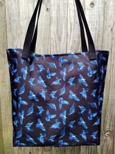'Pigeon Chic' Large Tote Bag