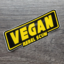 'Vegan Rebel Scum' Vinyl Sticker