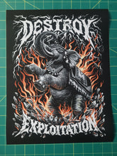 'Destroy Exploitation' 11x14 Art Print