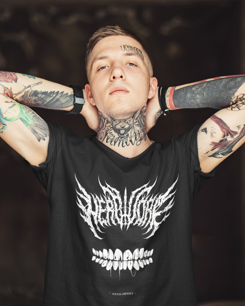 'Herbivore [Teeth]' Unisex Vegan T-shirt