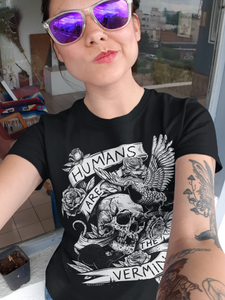NEW 'Humans Are The Vermin (Rat & Pigeon Edition)' Unisex Organic T-Shirt