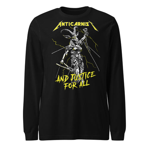 And Justice For All' Unisex Long Sleeve Tee – Anticarnist