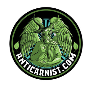 Anticarnist Vinyl Logo Sticker