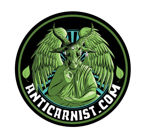 Anticarnist Vinyl Logo Sticker