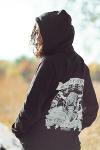'Respect Existence or Expect Resistance' Vegan Zip-up Hoodie