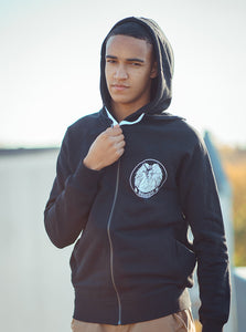 'Respect Existence or Expect Resistance' Vegan Zip-up Hoodie