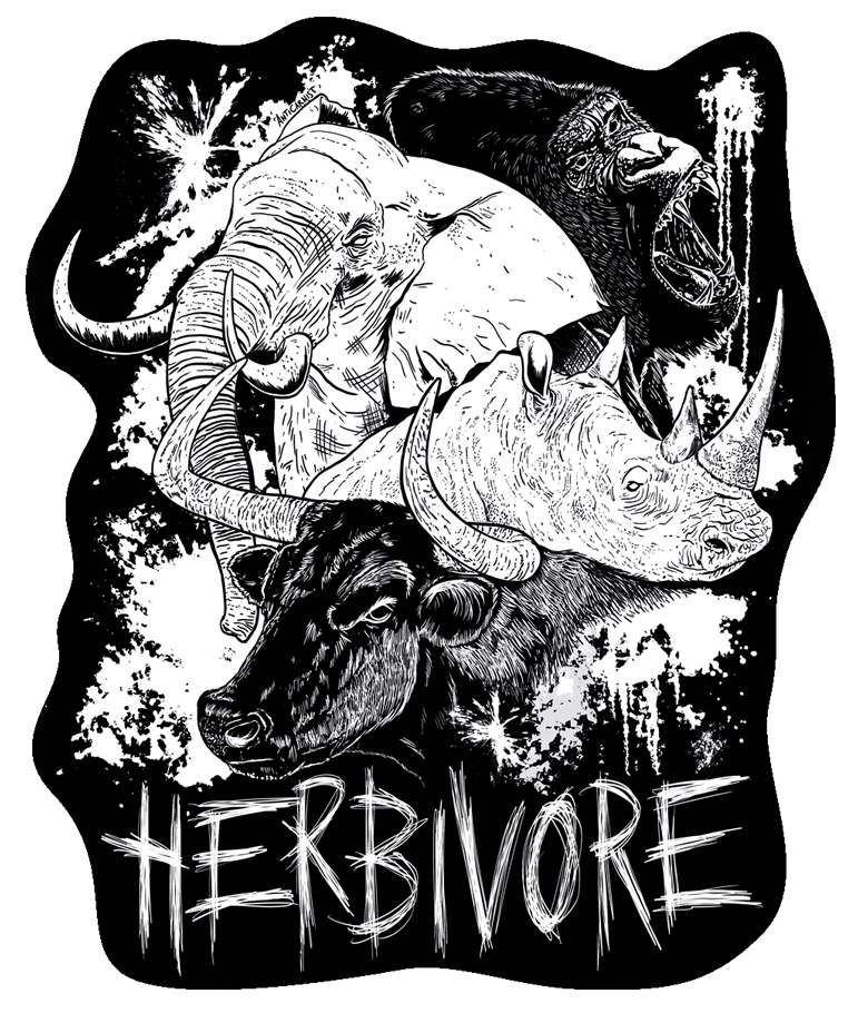 'Herbivore' Vinyl Sticker