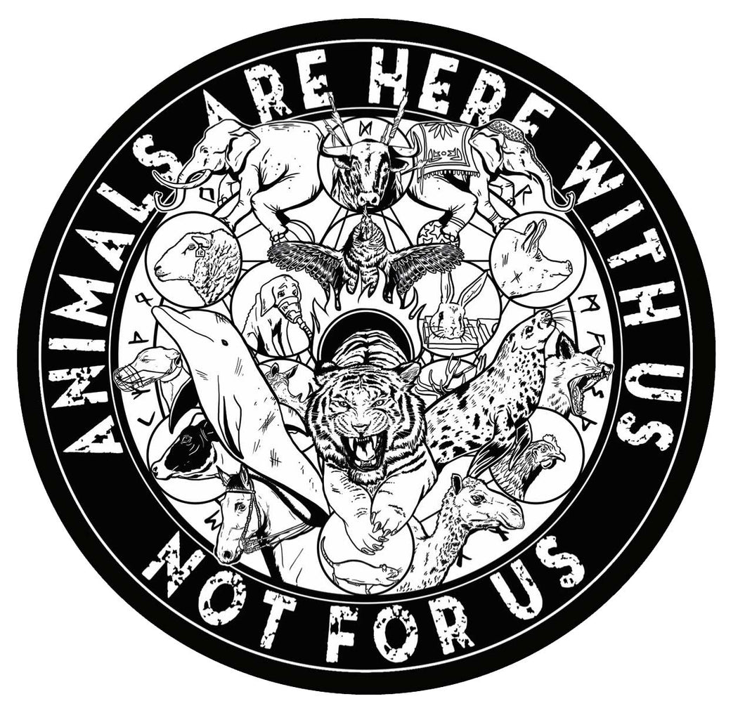 'Here With Us' Vinyl Sticker