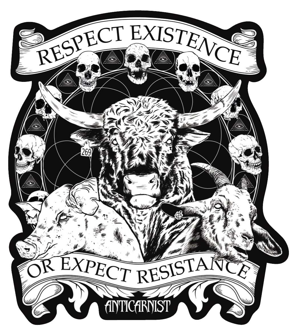 Respect Existence or Expect Resistance Vinyl Sticker