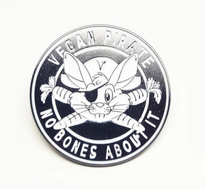 Vegan Pirate Soft Enamel Pin