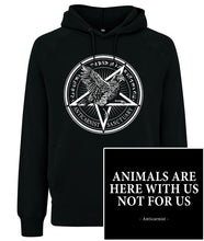 'Anticarnist Sanctuary' Vegan Pullover Hoodie - All Proceeds Go To Anticarnist Chicken Sanctuary!