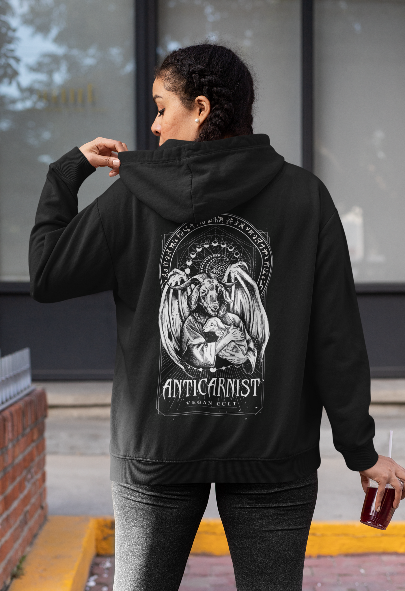 Anti animal cruelty club top hoodie