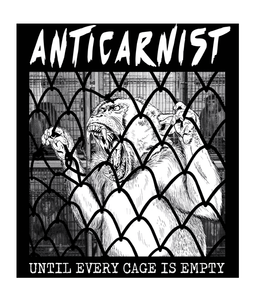 'Until Every Cage Is Empty' Vinyl Sticker