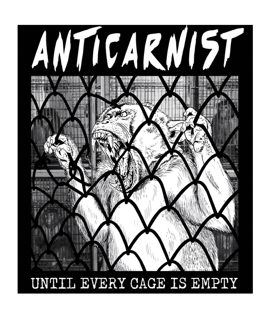 'Until Every Cage Is Empty' Vinyl Sticker
