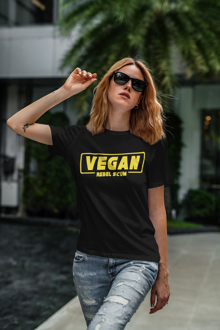 'Vegan Rebel Scum' Unisex Vegan T-shirt