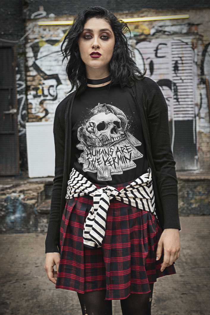 'Humans Are The Vermin (Rat Edition) Unisex Vegan T-shirt