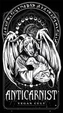 'Anticarnist Vegan Cult' Unisex Organic T-Shirt