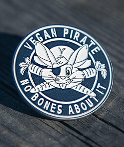 Vegan Pirate Soft Enamel Pin