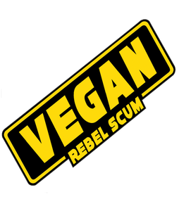'Vegan Rebel Scum' Vinyl Sticker